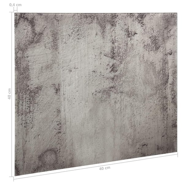 vidaXL vægmonteret magnetisk tavle 40x40 cm glas