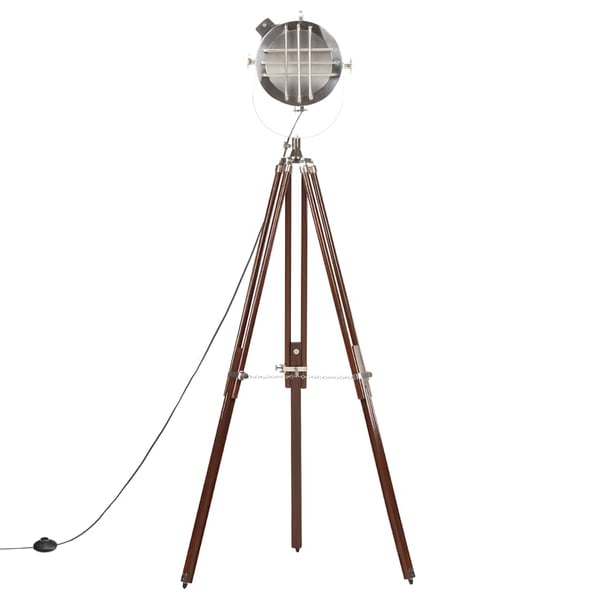 vidaXL gulvlampe med trefod 180 cm massivt mangotræ