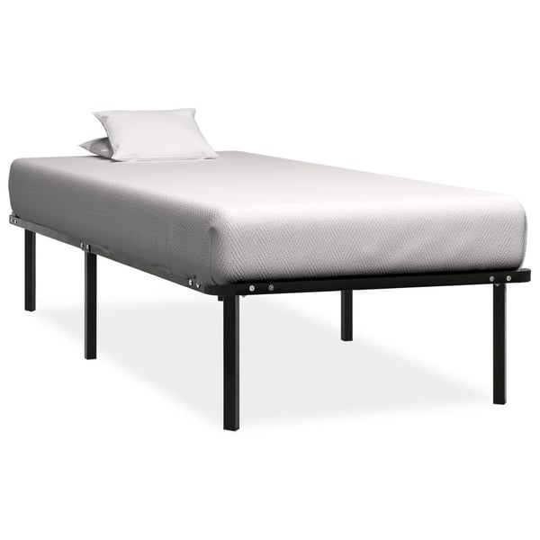 vidaXL Seng/Sengeramme svart metall 100x200 cm change1