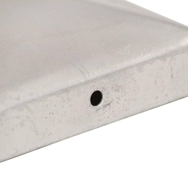 vidaXL Gjerdestolpehatter pyramide 6 stk galvanisert metall 91x91 mm