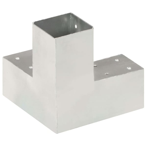 vidaXL Stolpesko Y-form galvanisert metall 71x71 mm
