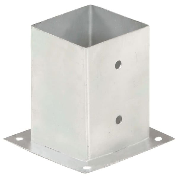 vidaXL Stolpeankere 4 stk galvanisert metall 101 mm
