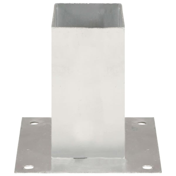 vidaXL stolpefod 4 stk. 71 mm galvaniseret metal