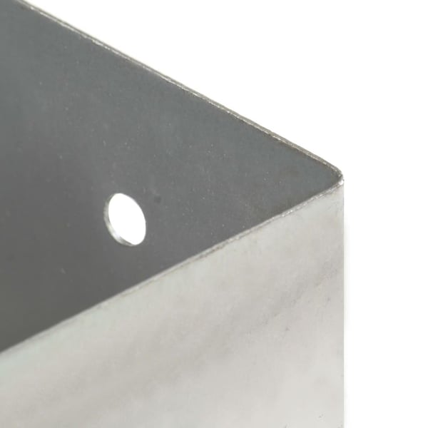 vidaXL Stolpeankere 4 stk galvanisert metall 141 mm