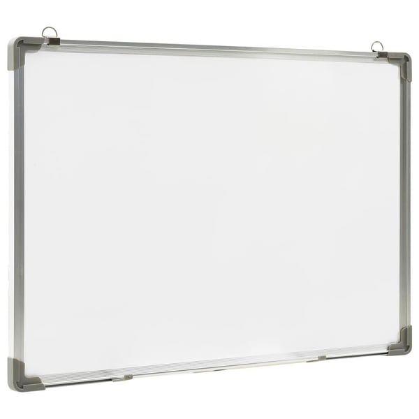 vidaXL magnetisk whiteboard 90x60 cm stål hvid