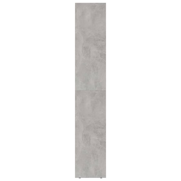 vidaXL Bokhylle betonggrå 36x30x171 cm konstruert tre