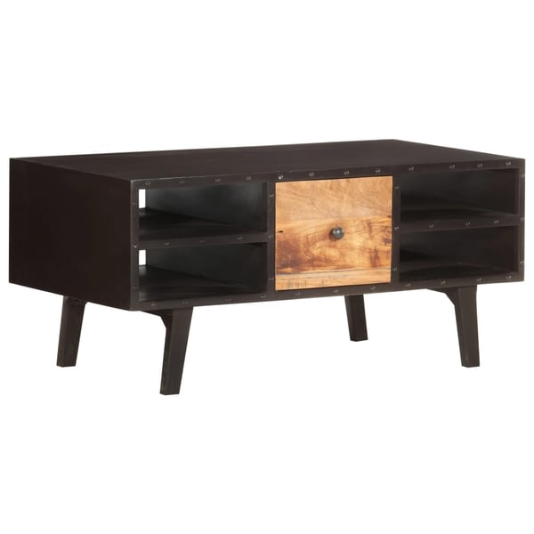 vidaXL sofabord 100x50x45 cm massivt genbrugstræ