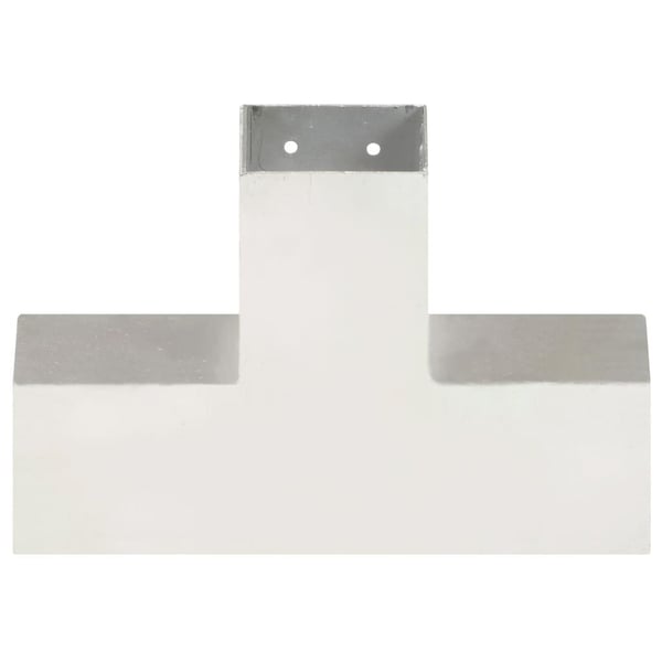 vidaXL stolpebeslag X-form 81x81 mm galvaniseret metal