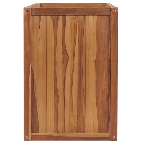 vidaXL Høybed 100x50x70 cm heltre teak