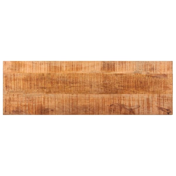 vidaXL Benk 110 cm grov heltre mango og stål