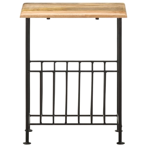 vidaXL Magasinstativ 40x30x50 cm heltre mango og stål