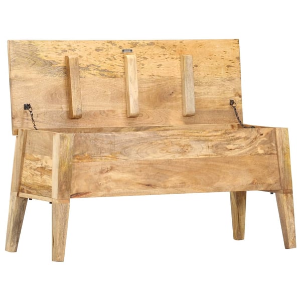 vidaXL opbevaringskasse 99x35x48 cm massivt mangotræ