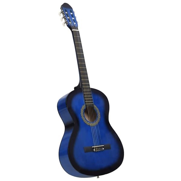 vidaXL Klassisk gitarr 12 delar blå 4/4 39