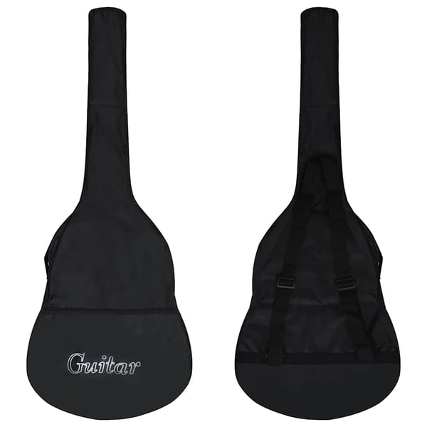 vidaXL klassisk guitarsæt 12 dele for begynder 4/4 39 sort