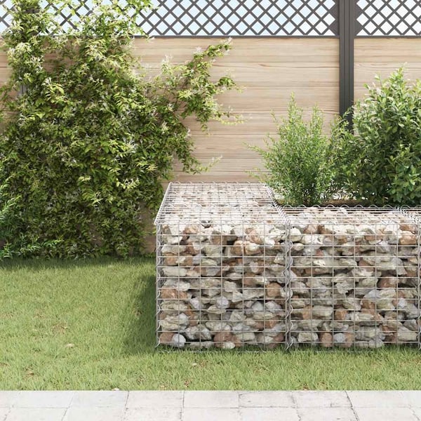 vidaXL Gabion høybed kubeformet ståltråd 60x60x60 cm