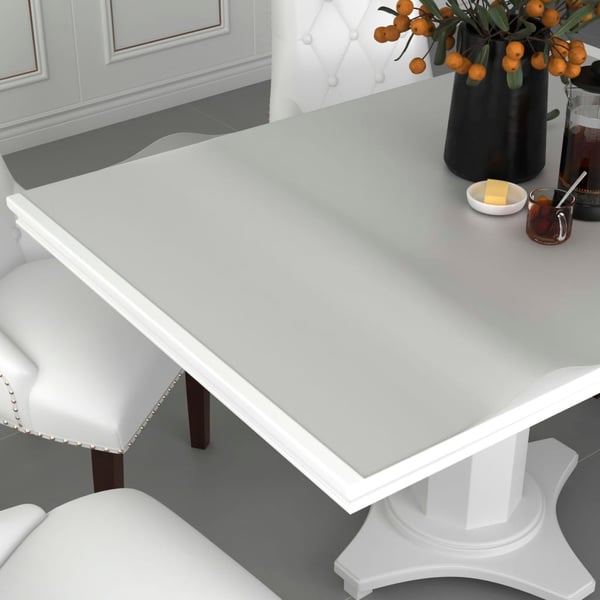 vidaXL Bordbeskytter matt 80x80 cm 1,6 mm PVC