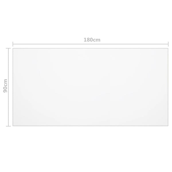 vidaXL Bordbeskytter matt 180x90 cm 1,6 mm PVC
