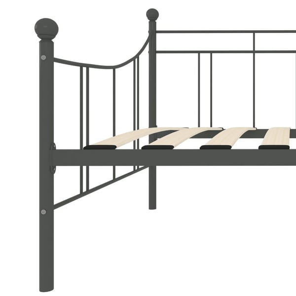 vidaXL stel til daybed 90x200 cm metal grå