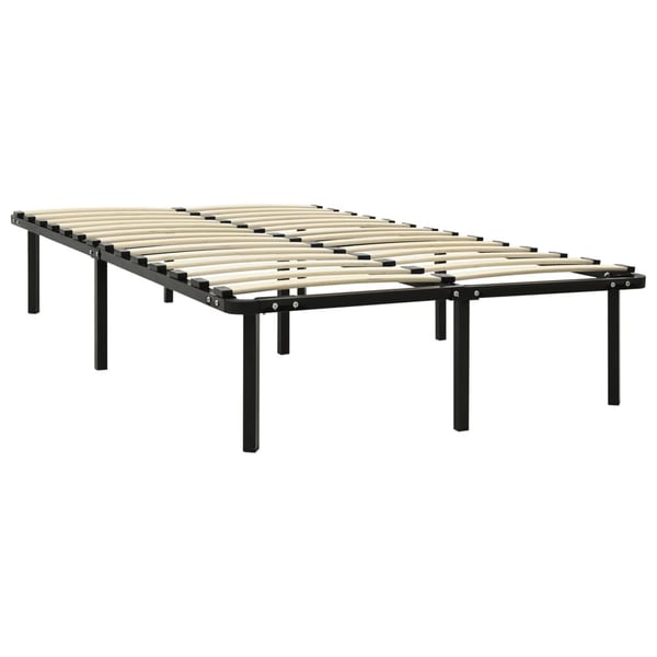 vidaXL Seng/Sengeramme svart metall 160x200 cm change1