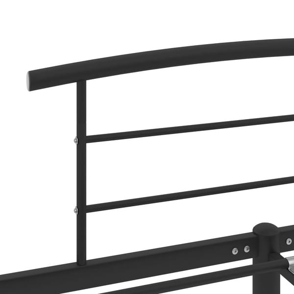 vidaXL Seng/Sengeramme svart metall 120x200 cm change1