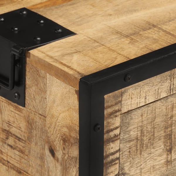 vidaXL skænk 100x31x60 cm massivt ru mangotræ