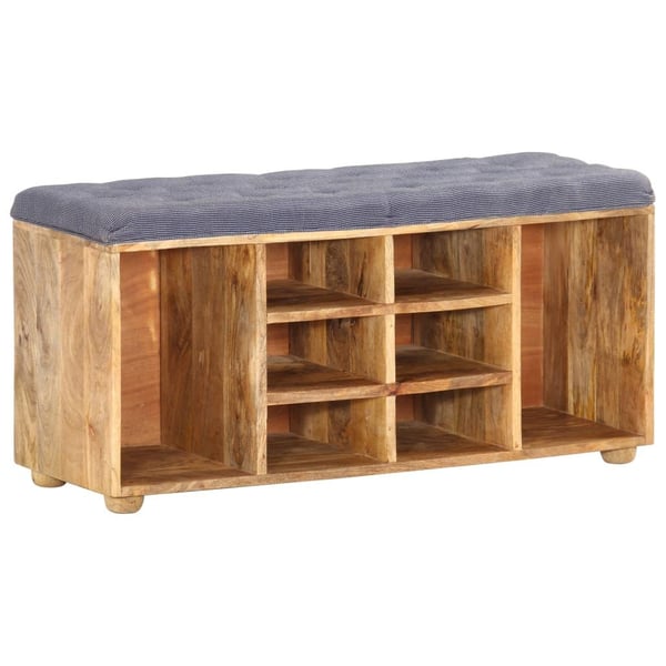 vidaXL entrébænk 100x35x47 cm massivt mangotræ