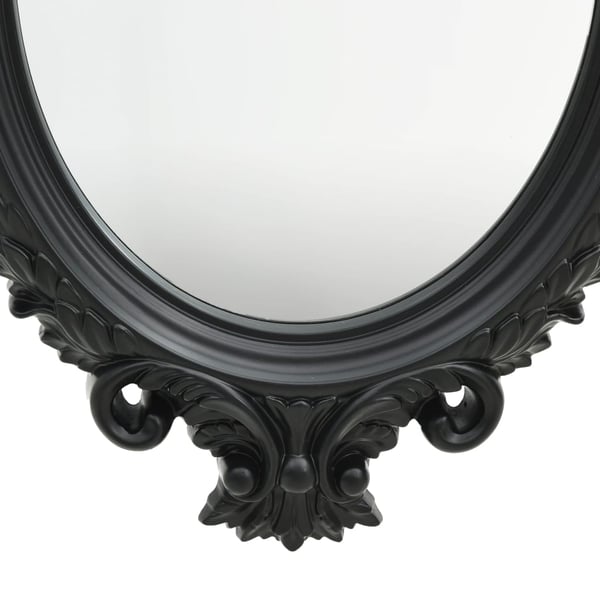 vidaXL vægspejl 56x76 cm slotstil sort