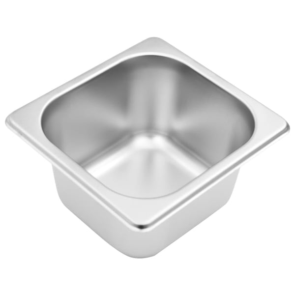 vidaXL GN-beholder med 5 GN 1/6 beholdere rustfritt stål