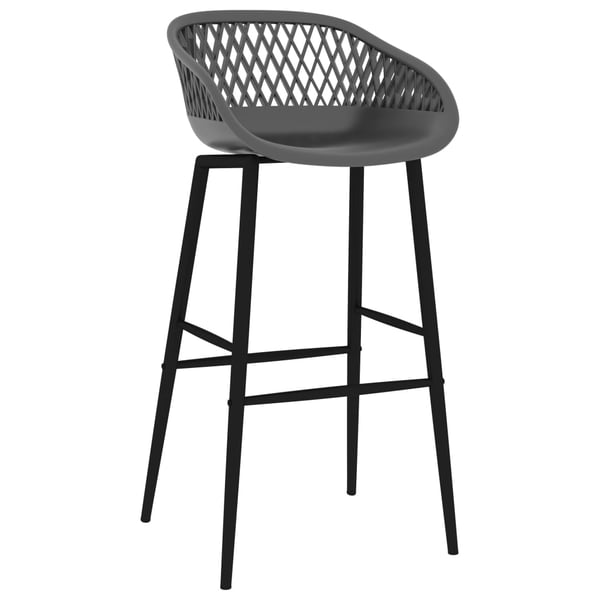 vidaXL Baarituolit 4 kpl harmaa