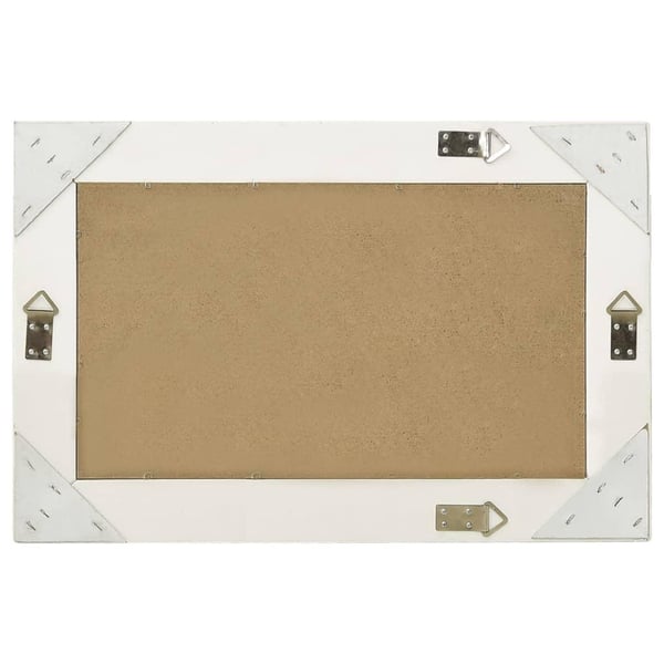vidaXL Veggspeil barokkstil 60x40 cm hvit