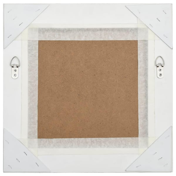 vidaXL Veggspeil barokkstil 40x40 cm sølv