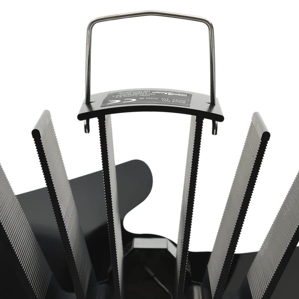 vidaXL varmedrevet ovnventilator 2 blade sort
