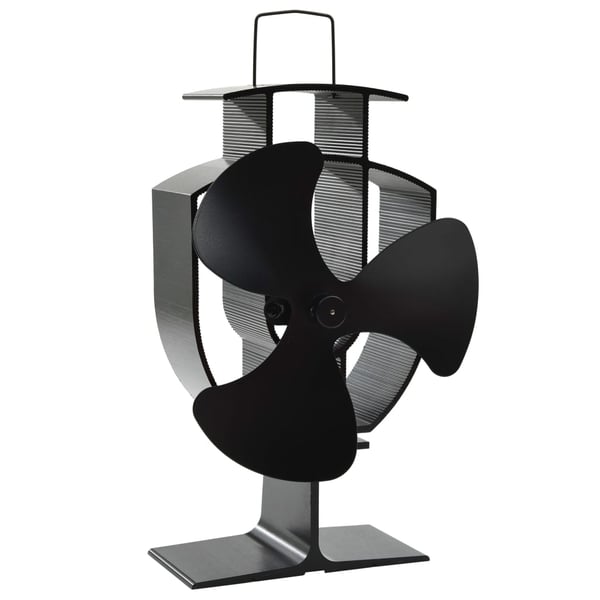 vidaXL varmedrevet ovnventilator 3 blade sort