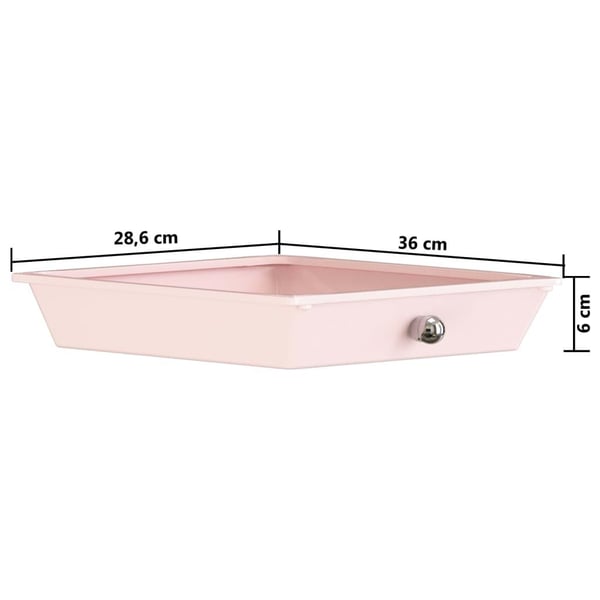 vidaXL Oppbevaringsvogn 10 skuffer plast ombre rosa