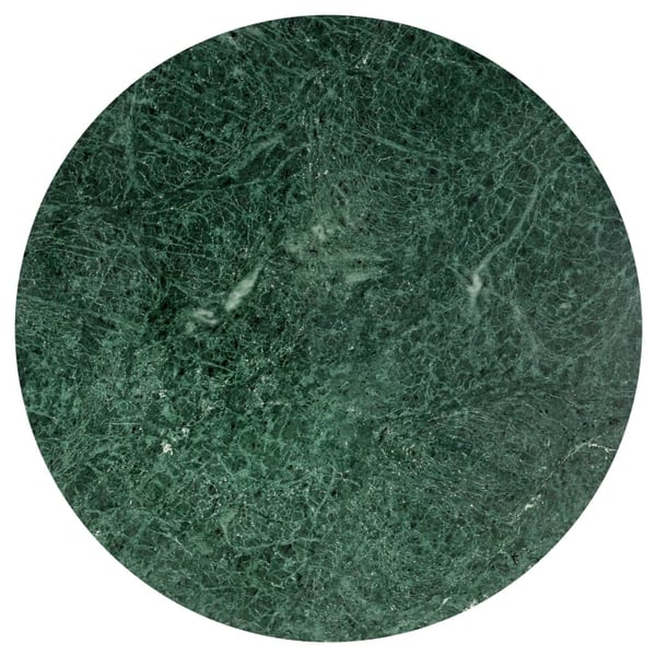 vidaXL sofabord 60x60x35 cm ægte sten med marmortekstur grøn