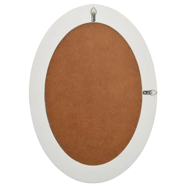 vidaXL Veggspeil barokkstil 50x70 cm hvit
