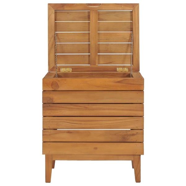 vidaXL Skittentøyskurv 40x30x45 cm heltre teak