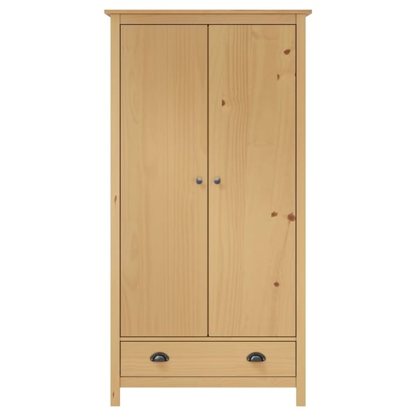 vidaXL Garderobeskap 2 dører Hill 89x50x170 cm heltre furu