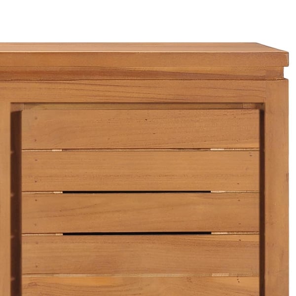 vidaXL tv-skab 110x30x40 cm massivt teaktræ