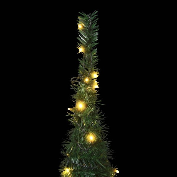 vidaXL Pop-up kunstig juletre med LED streng grønn 150 cm