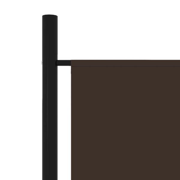 vidaXL Romdeler med 5 paneler brun 250x180 cm
