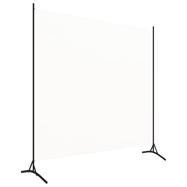 vidaXL 1-panels rumdeler 175x180 cm cremefarvet