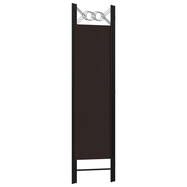 vidaXL Romdeler 3 paneler brun 120x180 cm