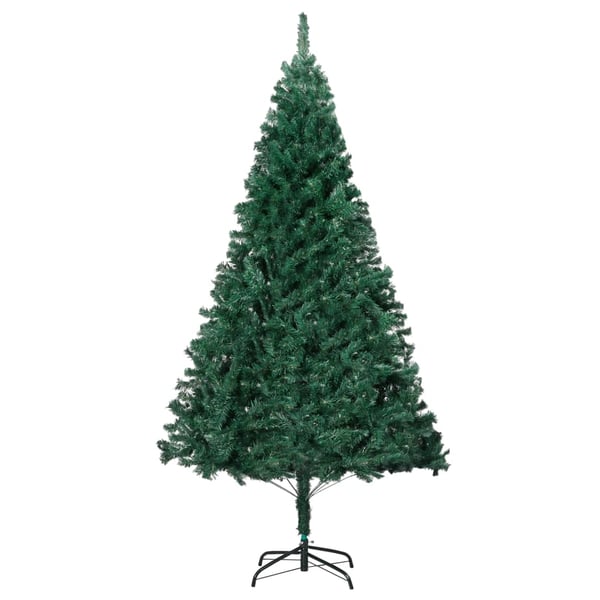 vidaXL Plastgran med tjocka grenar grön 240 cm PVC