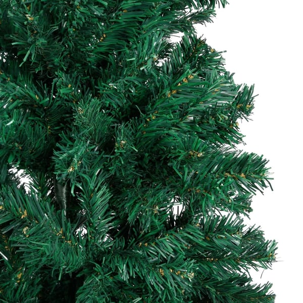 vidaXL Plastgran med tjocka grenar grön 210 cm PVC