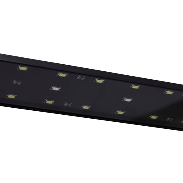 vidaXL Akvarium LED-lys med klemmer 75-90 cm blå og hvit