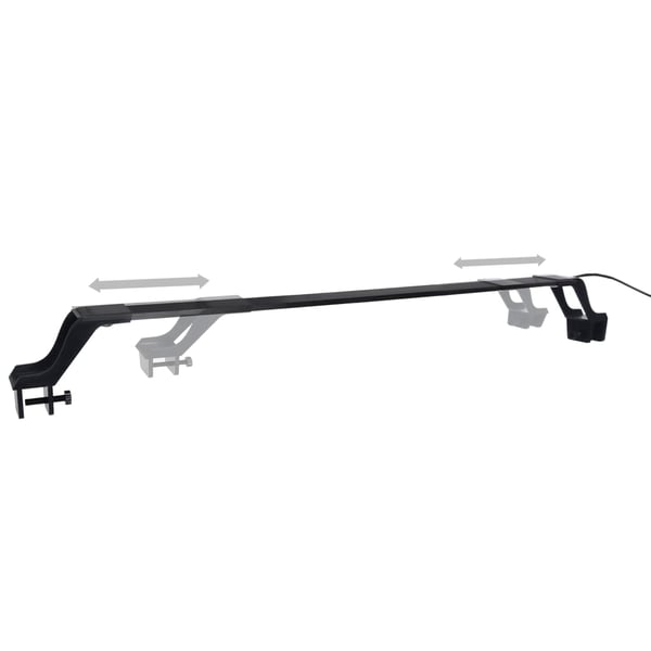 vidaXL Akvarium LED-lys med klemmer 55-70 cm blå og hvit