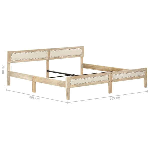 vidaXL Seng/Sengeramme heltre mango 200 cm change1