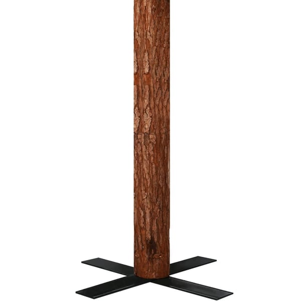 vidaXL Kapea joulukuusi aidolla puulla ja lumella vihreä 210 cm