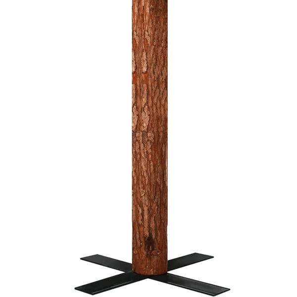 vidaXL Kapea joulukuusi aidolla puulla ja kävyillä vihreä 150 cm PVC